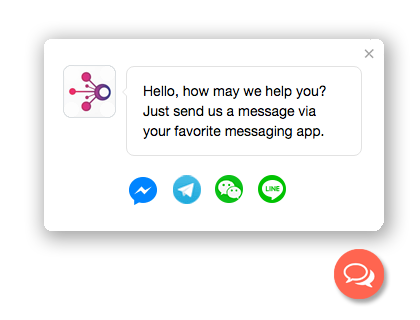 Messaging Button Free Chat Button for WhatsApp, Facebook Messenger, Line etc. | Add a ...